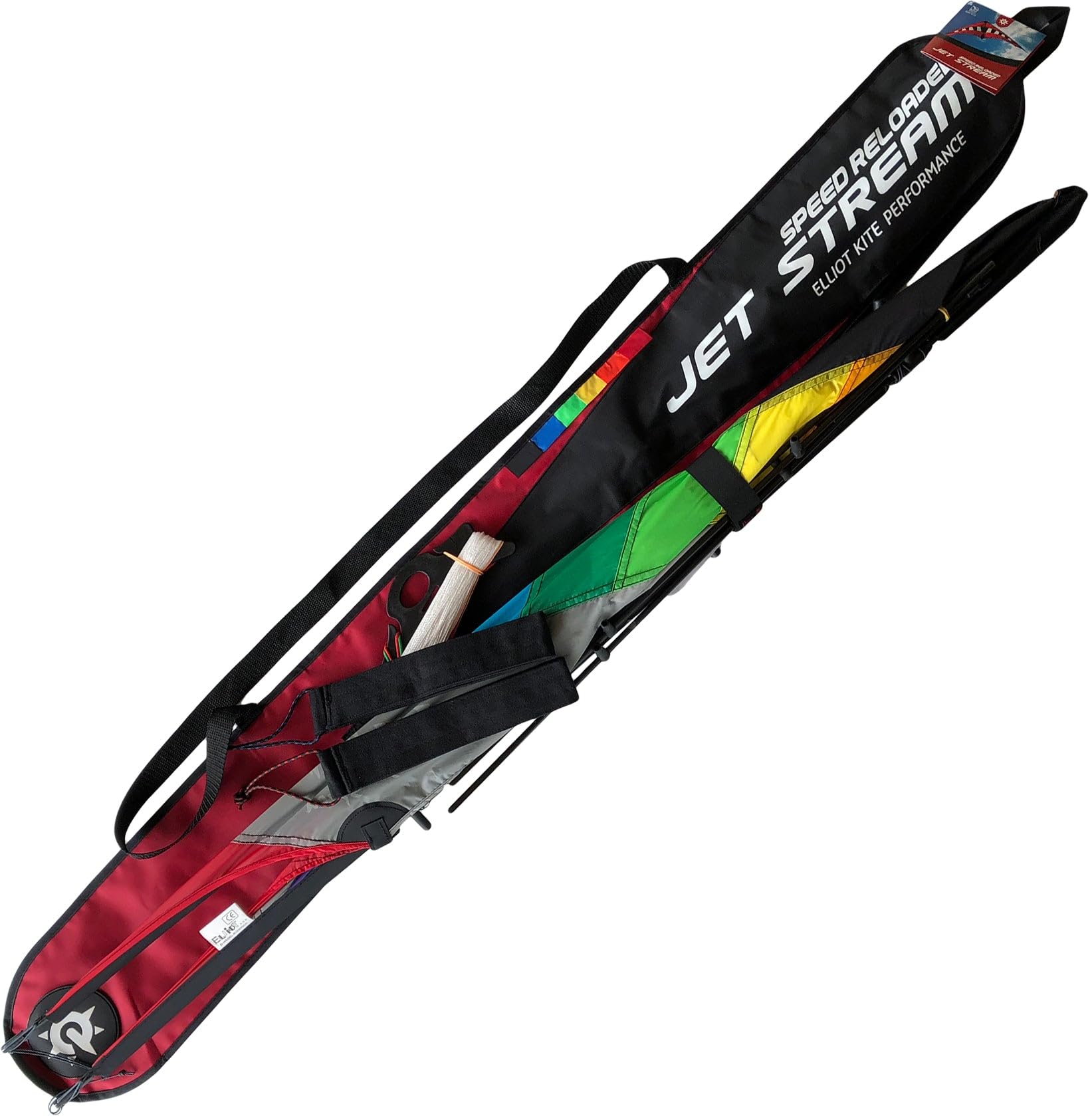 Cerf-volant Elliot Jet Stream Speed - Pour Vitesse Et Pilotage Avancé - 200x70cm, Carbone, Dyneema 70kg - À Partir De 14 Ans