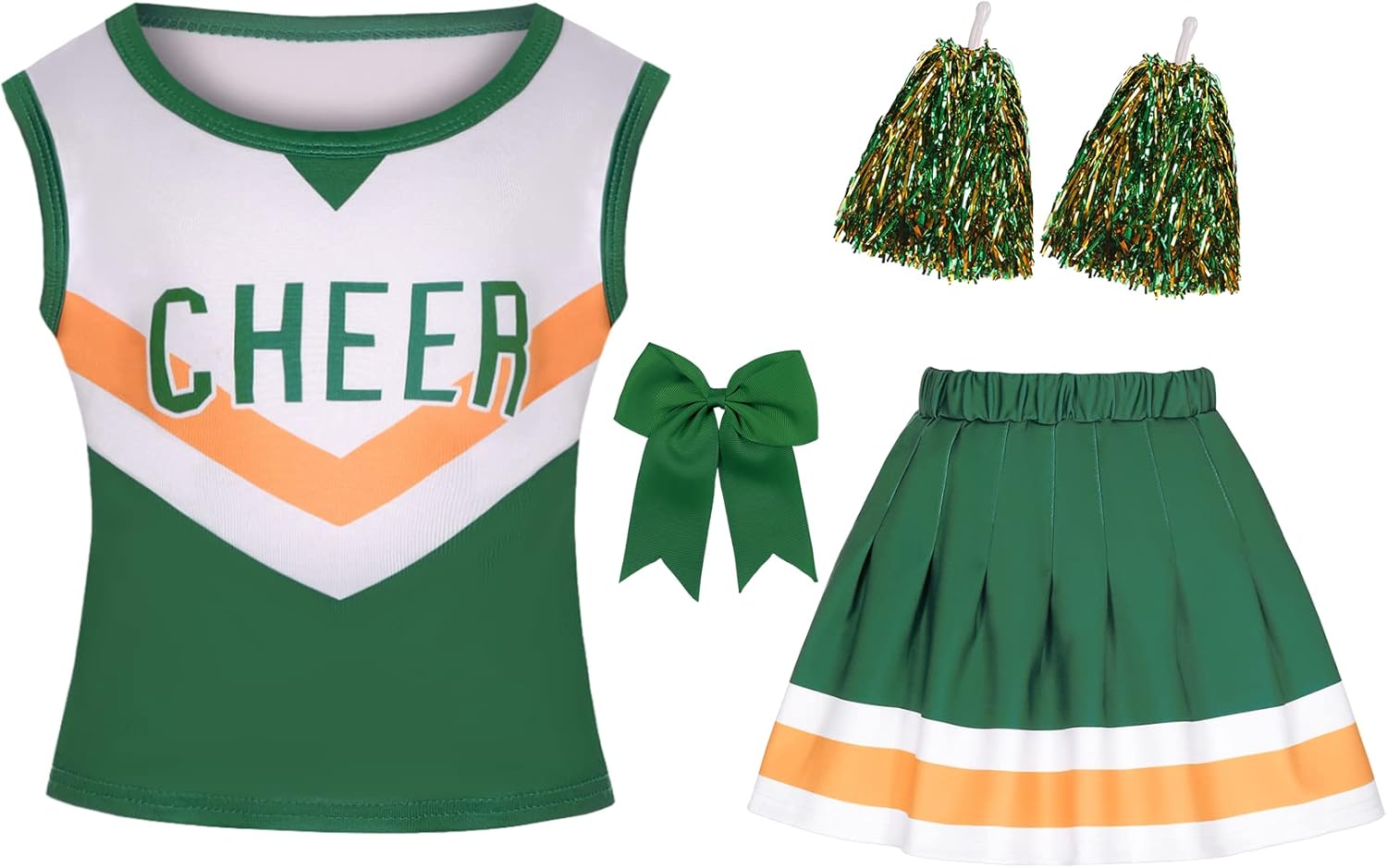 cheerleader costume for girls cheerleader outfit for Halloween Dress Up Cheerleader Gifts - Image 7