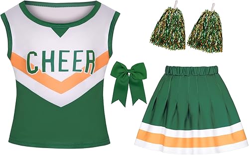 Miniatura 6 de KAKALVER cheerleader costume for girls cheerleader outfit for Halloween Dress Up Cheerleader Gifts