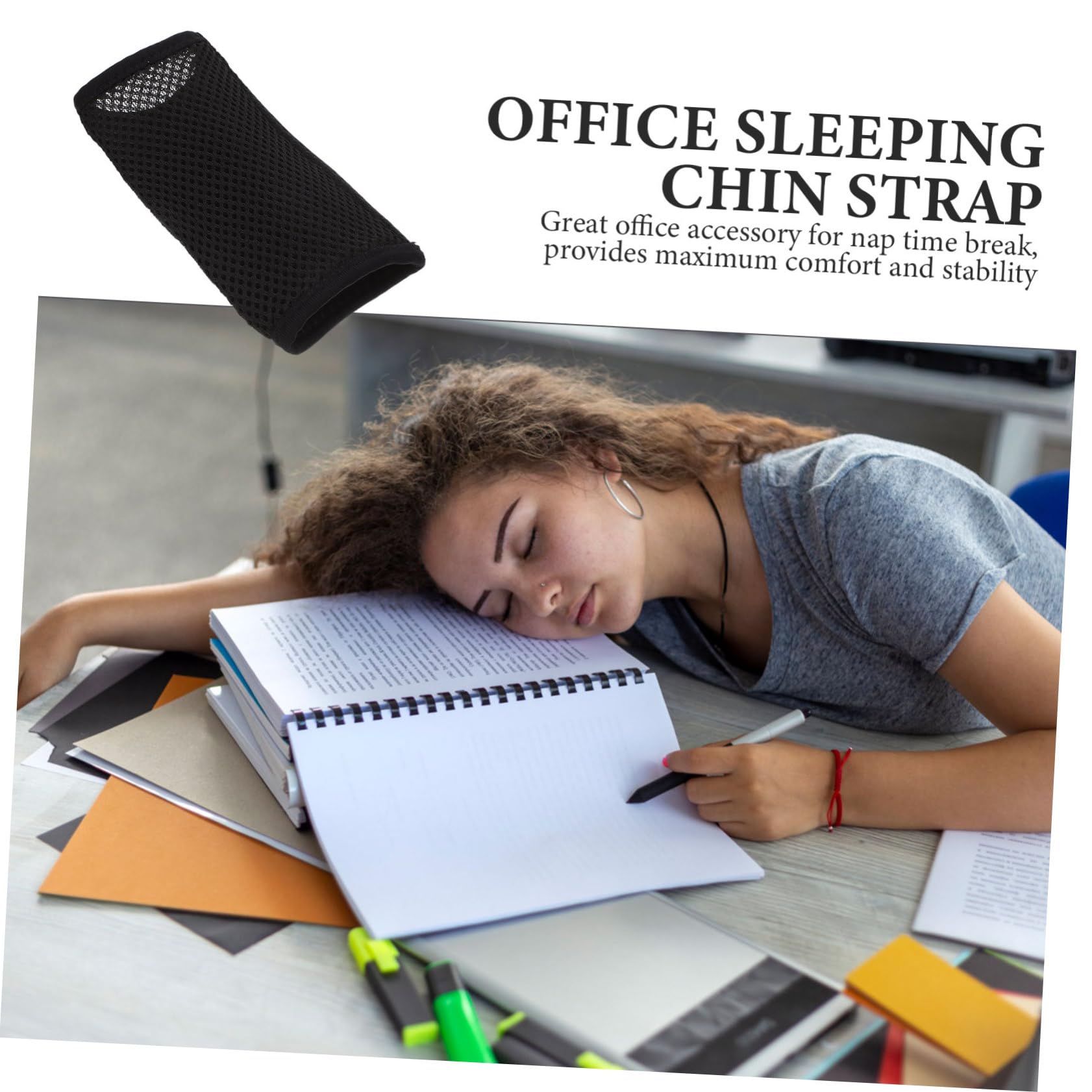 Sleeping Chin Pad Neoprene Strap Breathable Mesh Universal Chin Protector for Office and Boys and Girls