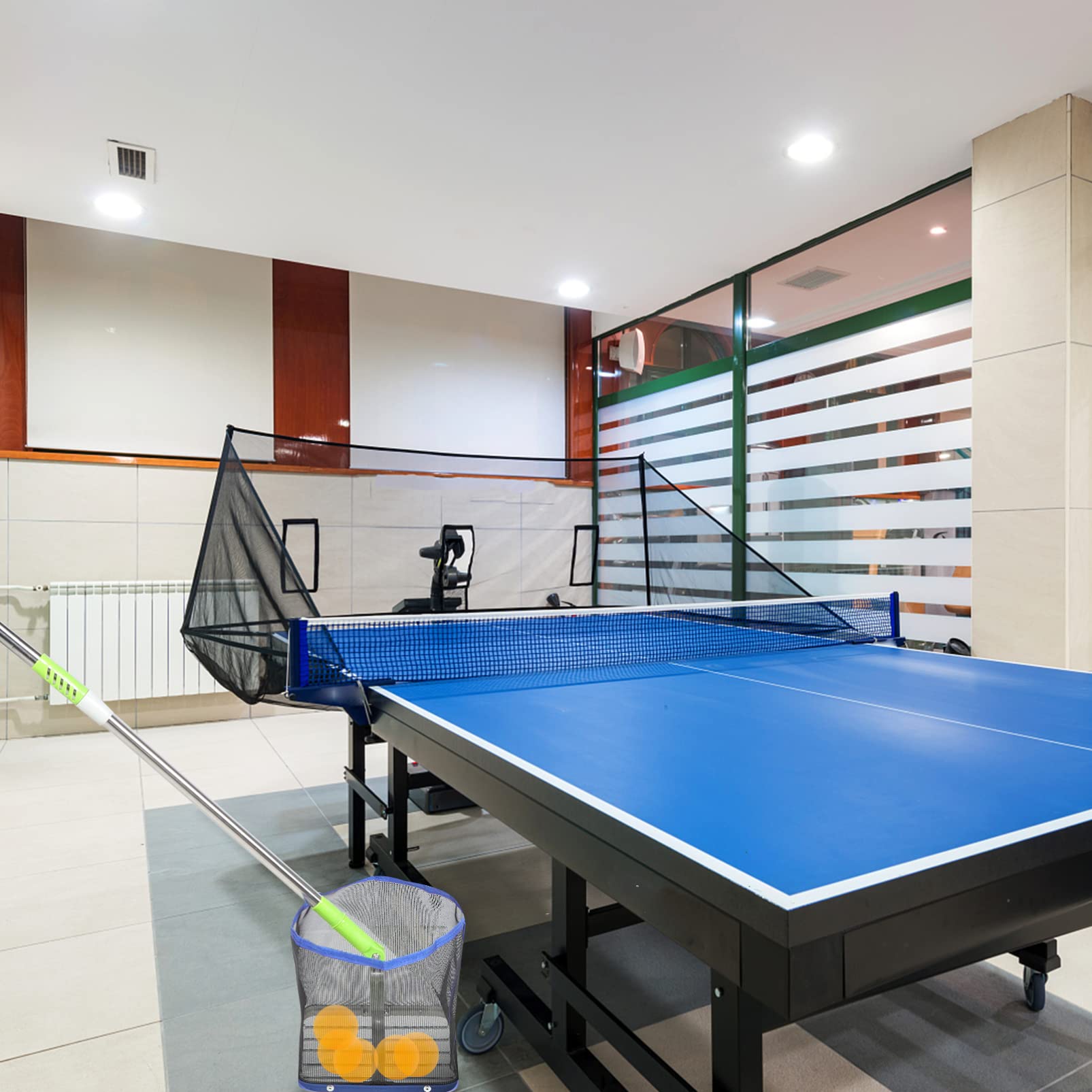 BESPORTBLE Pong Picker portátil Colector de Pelota de Tenis de Mesa Retriever Up Bolsa de Malla Equipo de Entrenamiento