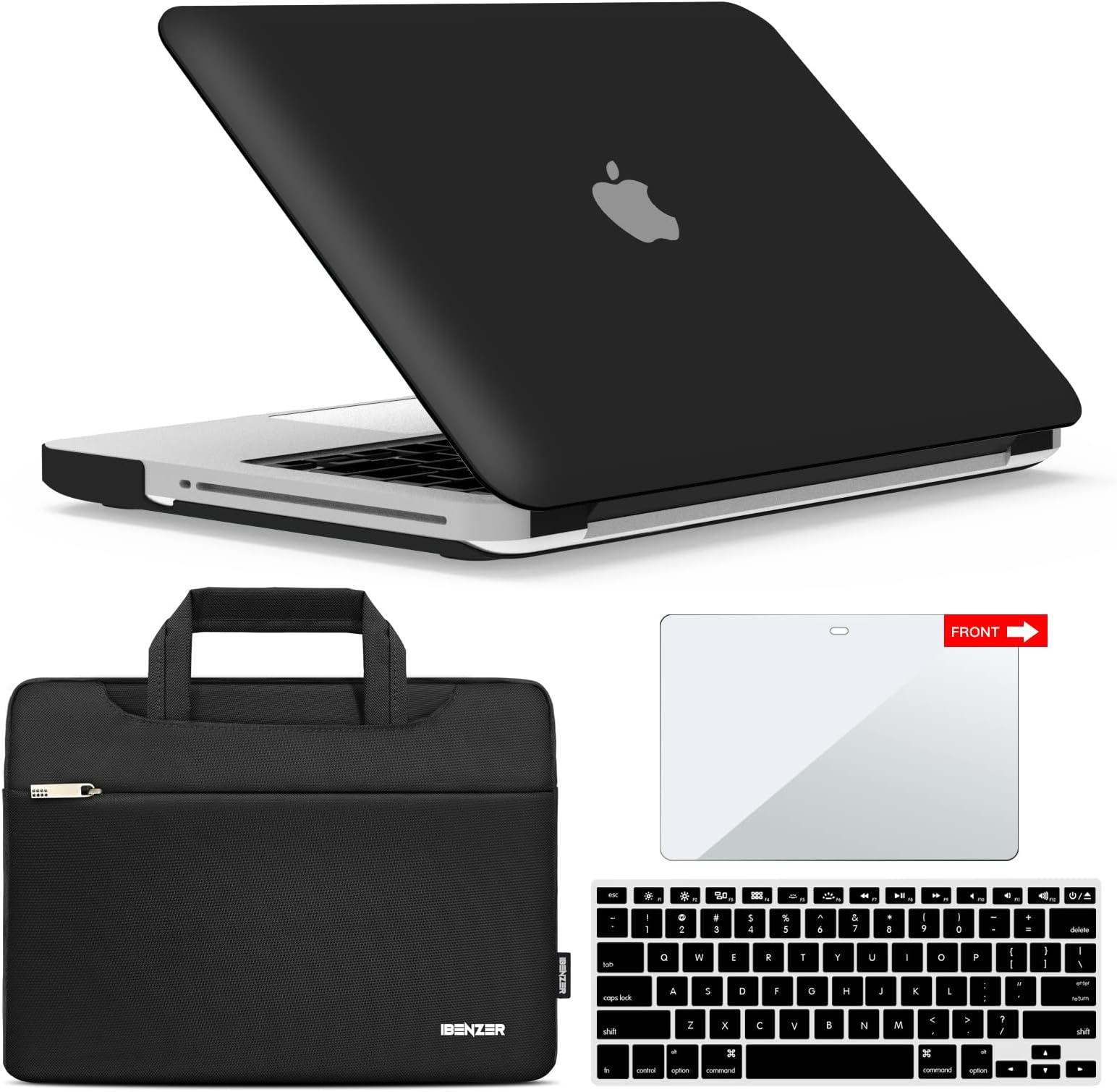 UESWILL Compatible With 2008-2012 MacBook Pro 13 Inch Case Model A1278, With CD-ROM, Smooth Matte Hard Shell Case Cover Microfibre Cleaning Cloth