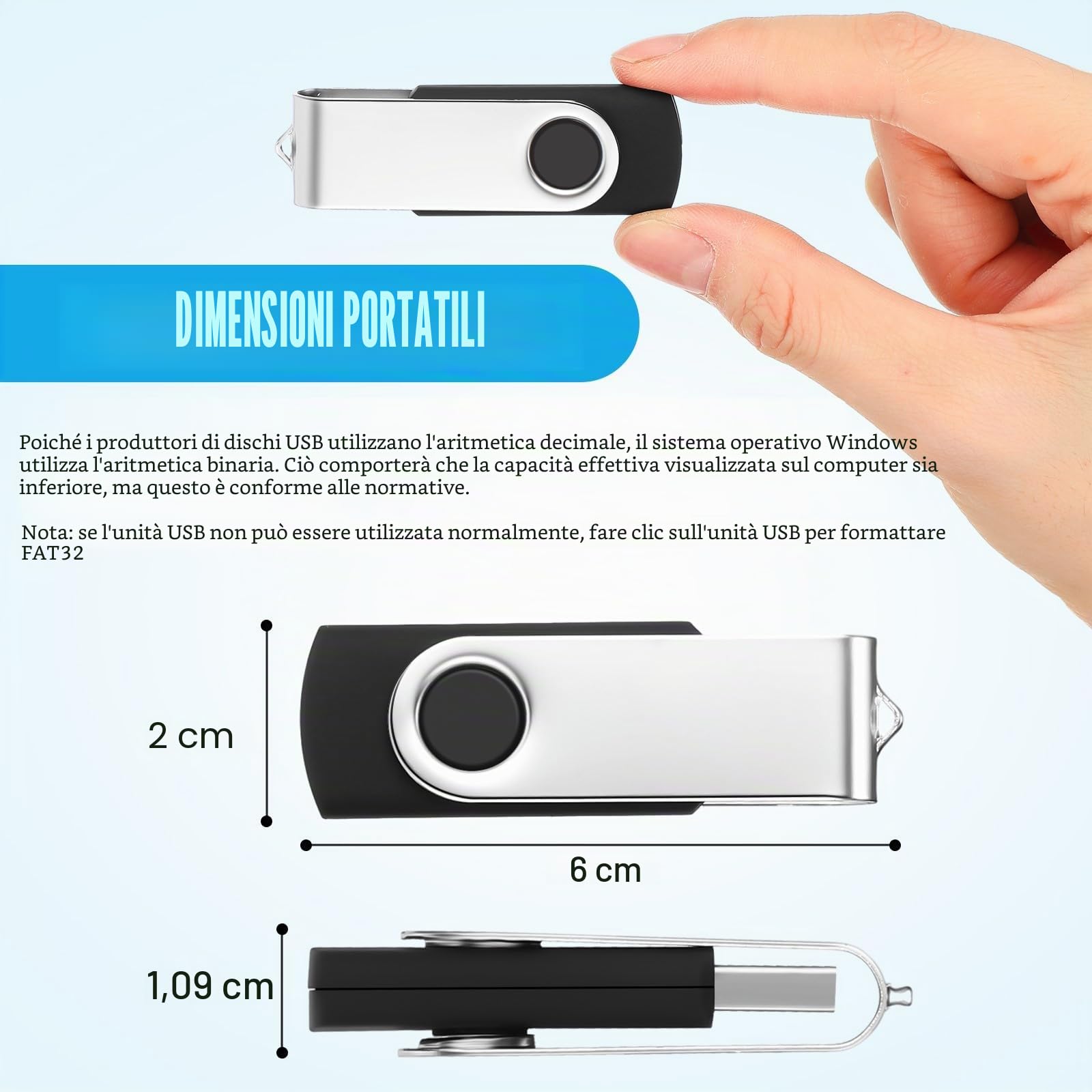 Kanayu Confezione da 100 chiavette USB da 4 GB, 2.0, con luce LED, portatile, per archiviazione dati, PC, computer, laptop, ufficio, scuola (4 GB)