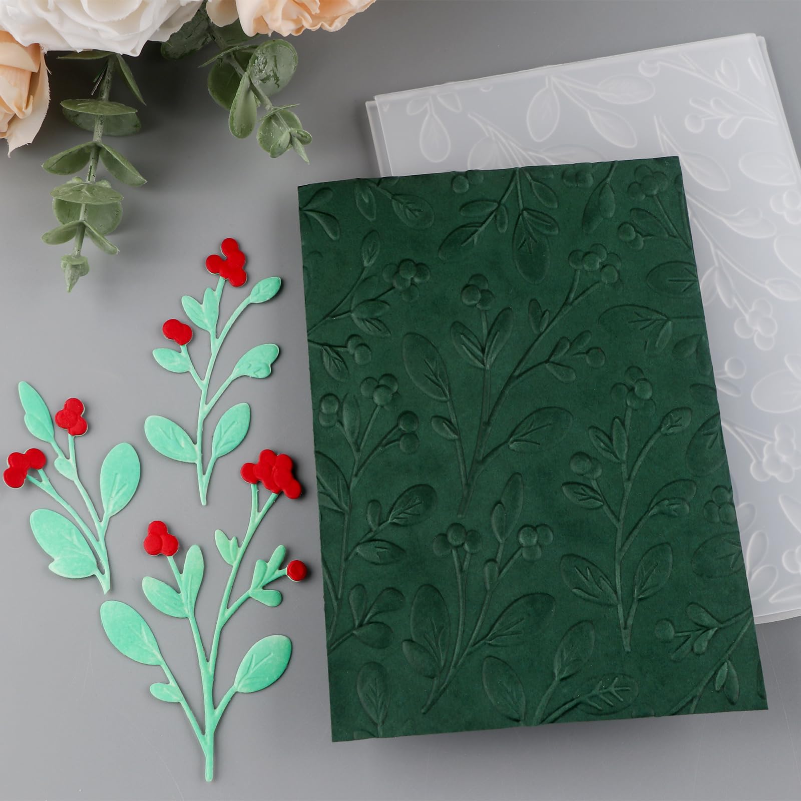 Classeur De Gaufrage 3D Briartw Motif Lotus - Pour Scrapbooking, Cartes, Albums, 16x11.5 Cm