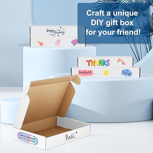 Miniatura 13 de Famagic Cajas de envío pequeñas – Paquete de 25 cajas de cartón corrugado marrón de 9 x 6 x 2 pulgadas para pequeñas empresas, cajas de correo