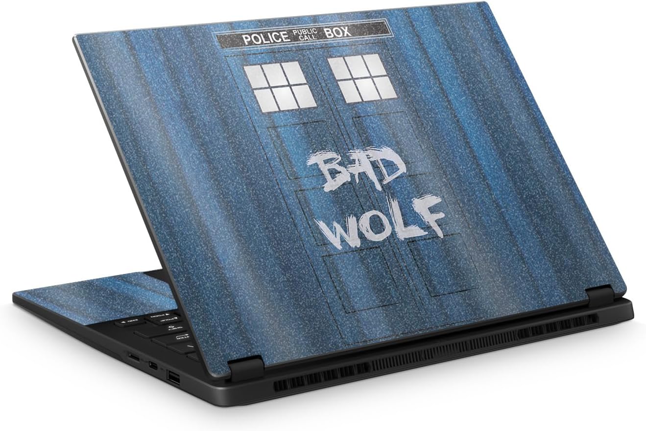 Glossy Glitter Laptop Skin Compatible with Asus TUF Gaming A14 (2026) - Time Lord Box - Premium 3M Vinyl Protective Wrap Decal Cover - Easy to Apply | Crafted in the USA by MightySkins