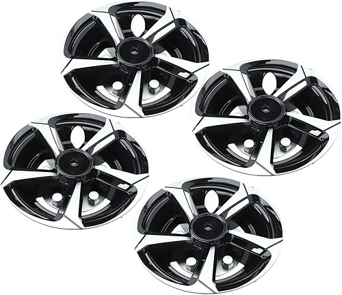 Tapa de cubo de rueda, tapa de cubo de rueda de 8 pulgadas, tapa de cubo de rueda negra totalmente envuelta, protector de llanta de repuesto para