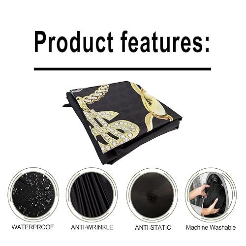 Miniatura 6 de Capa de peluquería para hombre, capa de peluquería para corte de cabello, con cierres a presión, impermeable, capa de peluquería profesional grande,