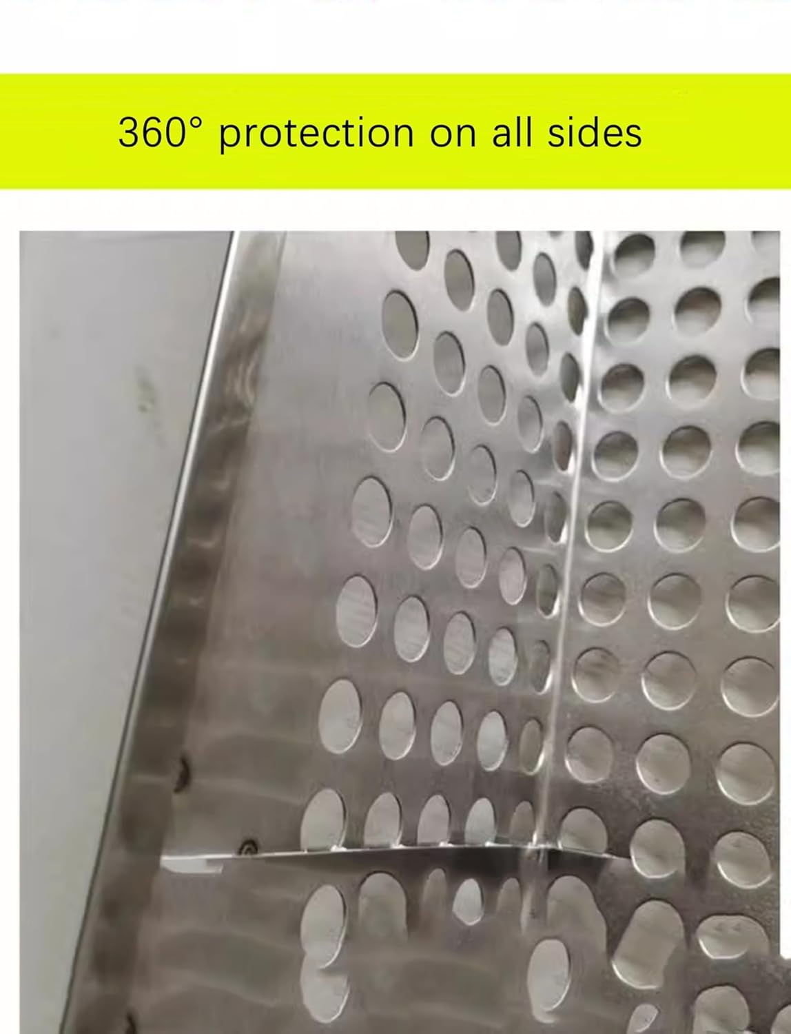 Stainless Steel Window Security Mesh Screen - Leak-Proof, Anti-Theft Perforated Pad, Fall Prevention Net for Windows (35x10x80cm)