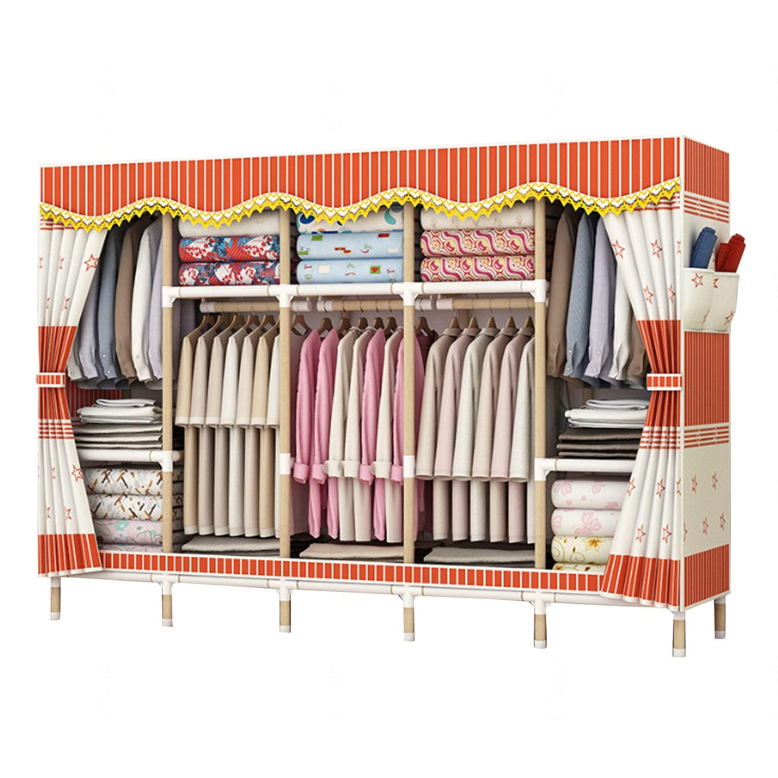 Étagères de garde-robe portables pour remédier au manque de place dans votre placard