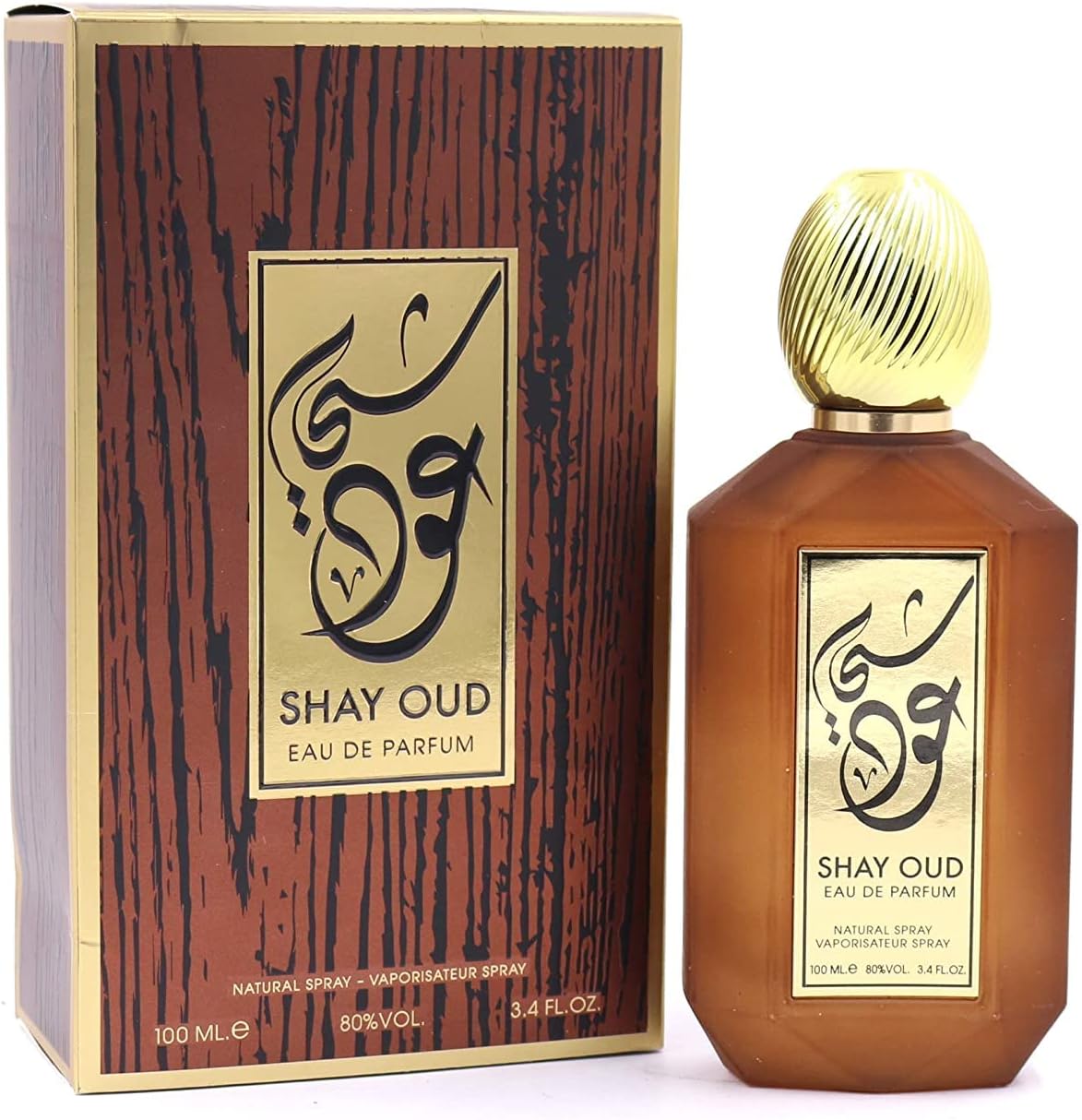 AQUA ARABIA Shay Oud - Eau de Parfum for Men- Natural Spray, 100ml