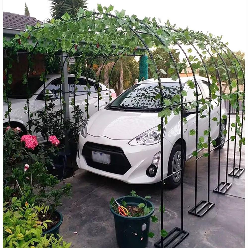 Do roślin pnących 220/230 cm wysoka metalowa altana różana do użytku wewnątrz/na zewnątrz Annire Green Trellis Idealna na imprezy i wydarzenia (rozmiar: 260 * 230 cm)