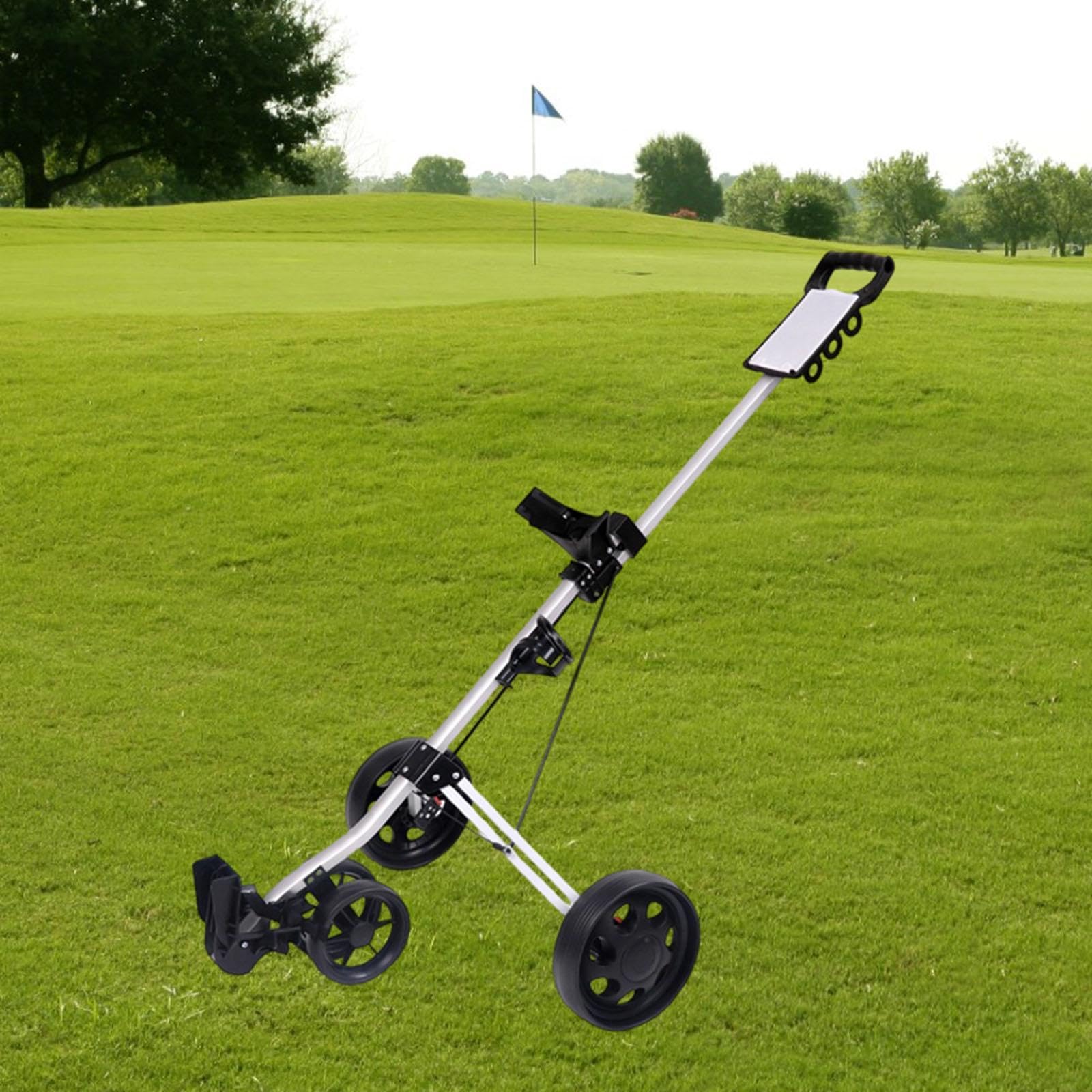 Golfwagenständer, Transportzubehör, Multifunktional, Kompakt, Professionell, Faltbarer Golfwagenständer für Den Außenbereich.