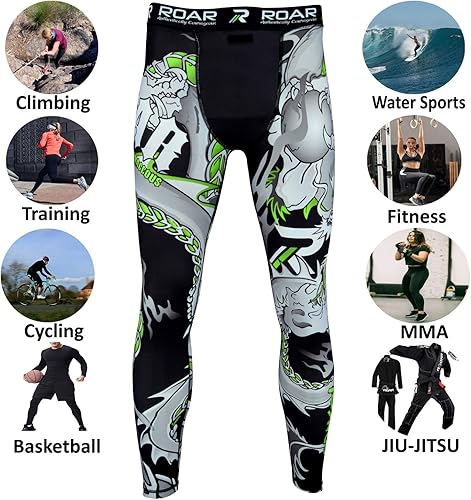 Miniatura 5 de Roar MMA - Pantalones de compresión para entrenamiento de gimnasio