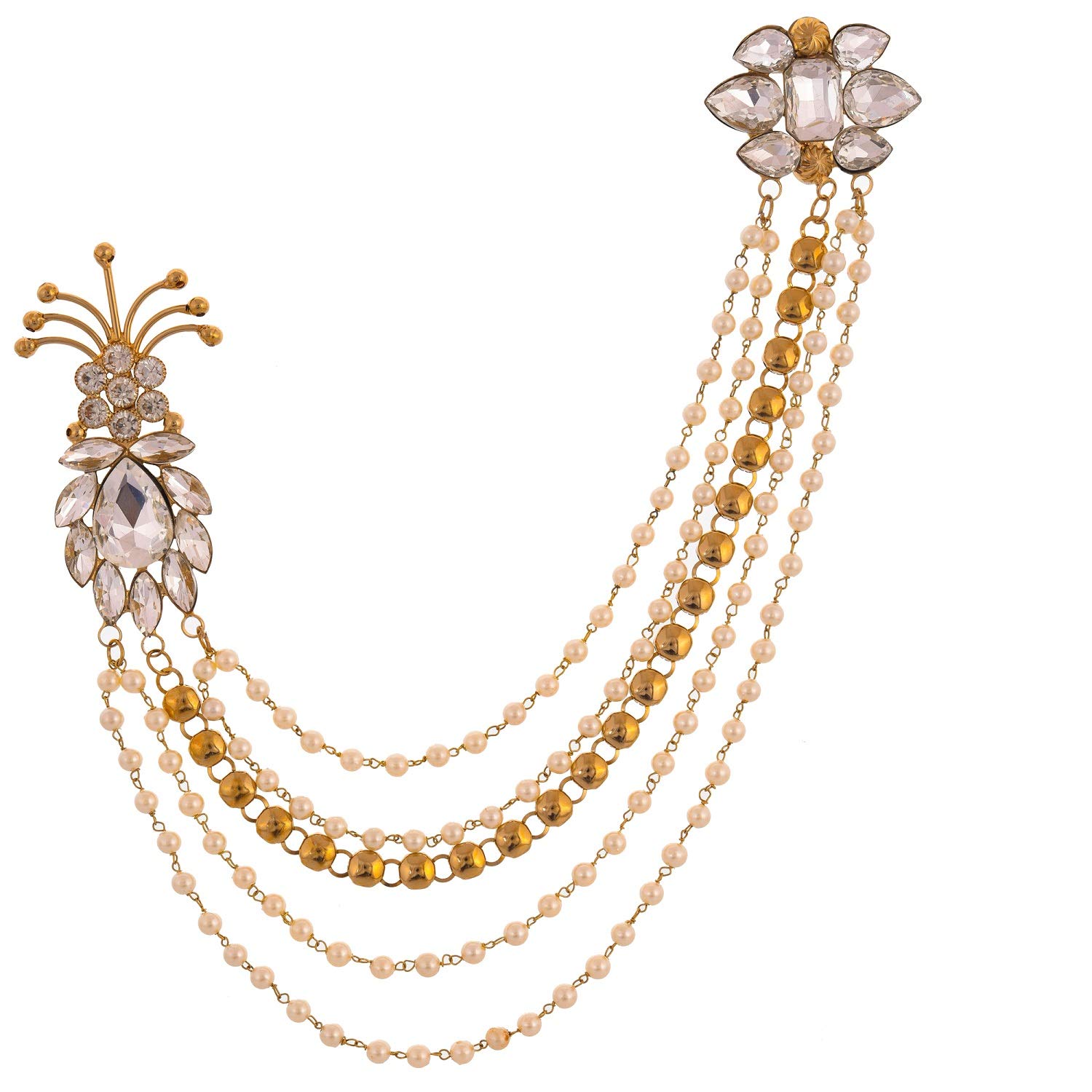 Handicraft Kottage Brooches for Girls (Golden) (HK-Brooch-02) (B07RCGVMJ6) Amazon Price History, Amazon Price Tracker