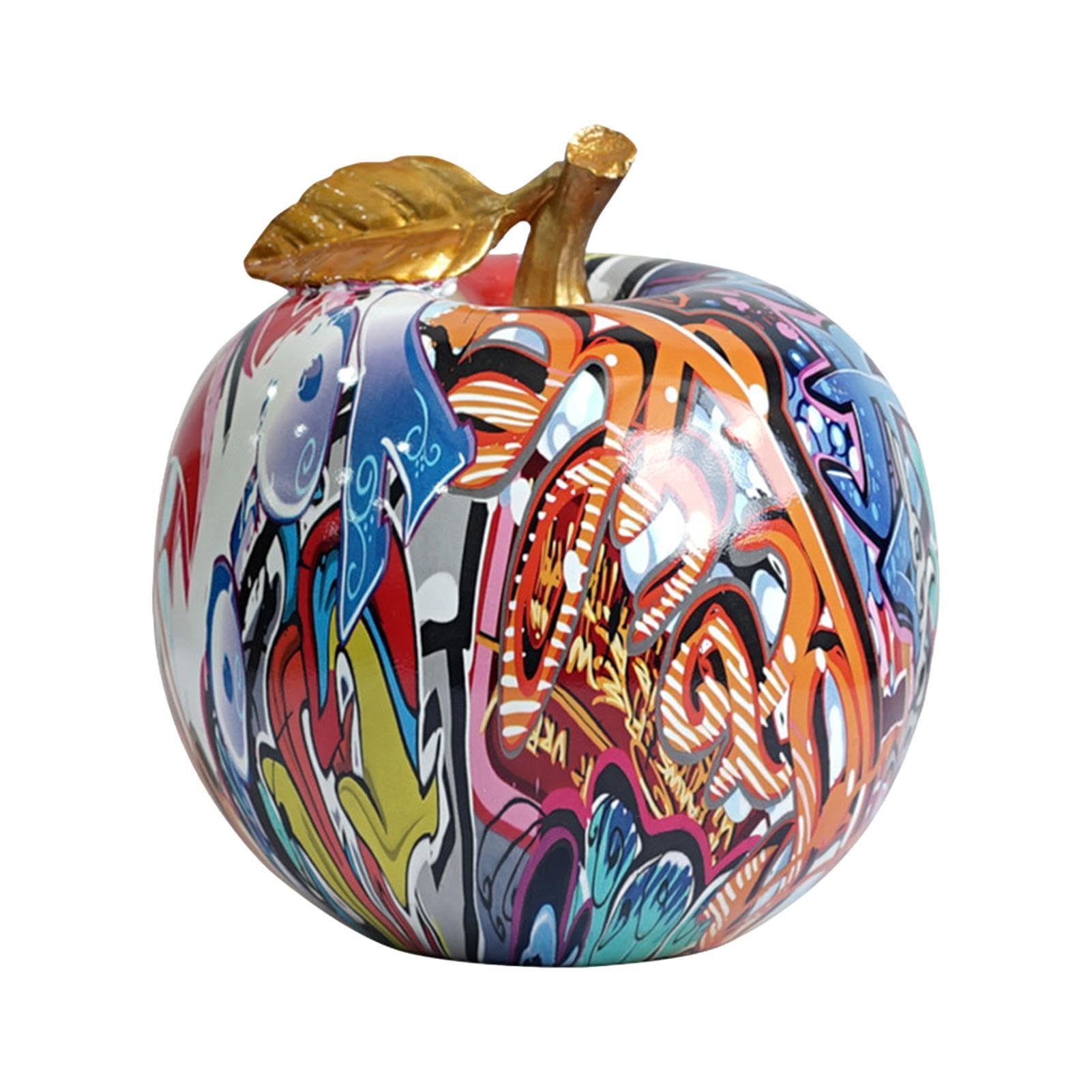 Fruit Sculptures - Shop Fruit Figurines- Colorful Decor Statues | Reusable Colorful Fruit Statues ,Durrable Graffiti Fruit Art Statue, Unique Graffiti Fruit Sculptures ,Fruit Sculptures for Home Deco