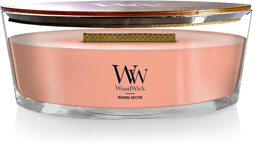 Vista 25 de WoodWick Hinoki Dahlia - Vela mediana en frasco, con forma de reloj de arena, cera de mezcla de soja prémium, mecha de madera Pluswick Innovation