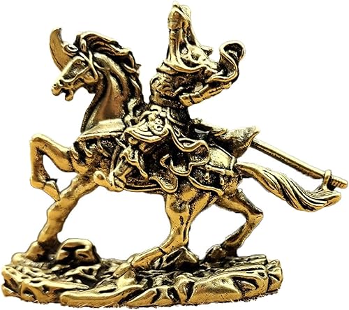 Miniatura 3 de SM SunniMix Mini estatua de Guan Gong, escultura tallada de adorno, accesorios, figura decorativa de amuleto de meditación, para escritorio,