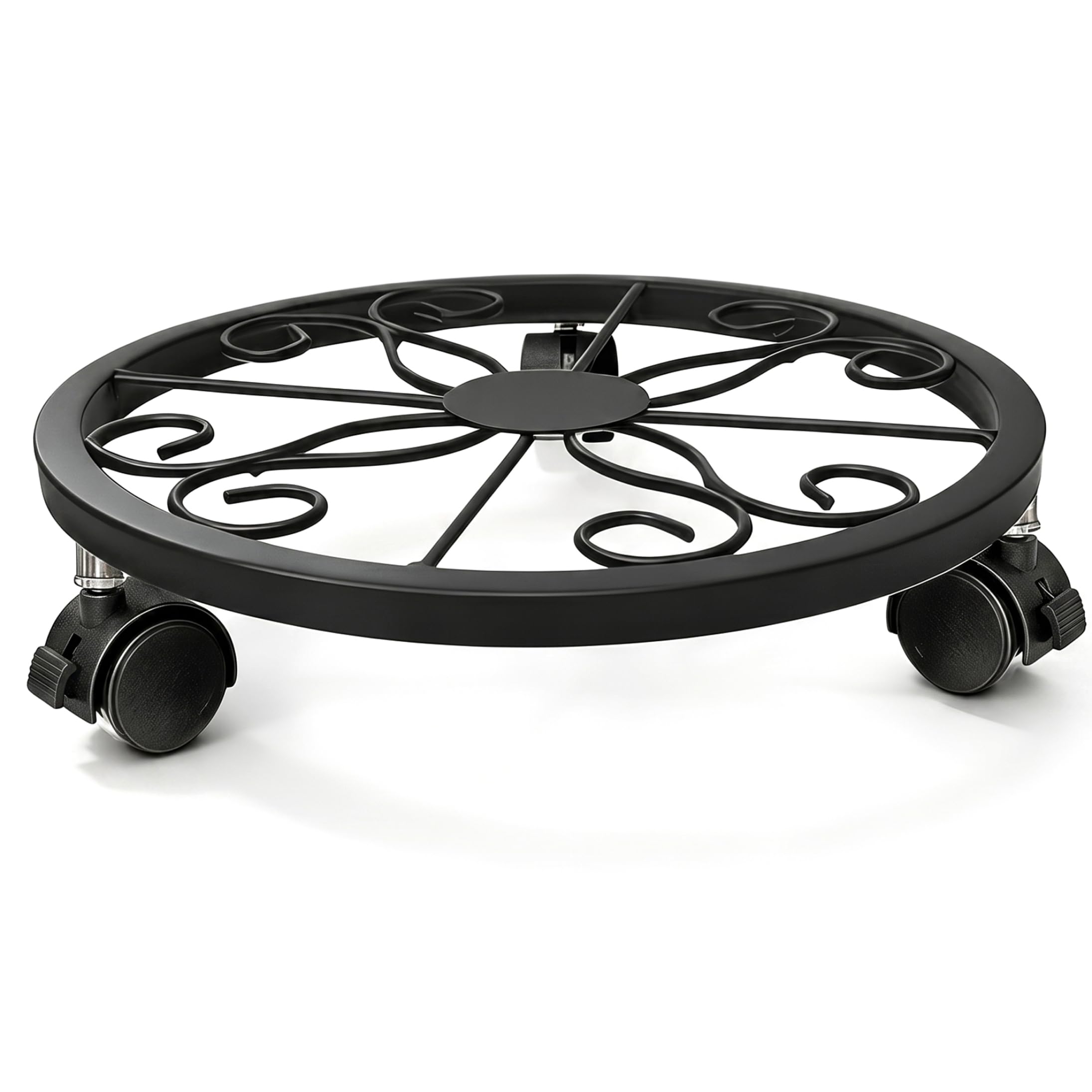 Rouleaux à roulettes pour plantes support roulant fer robuste 32,6 cm