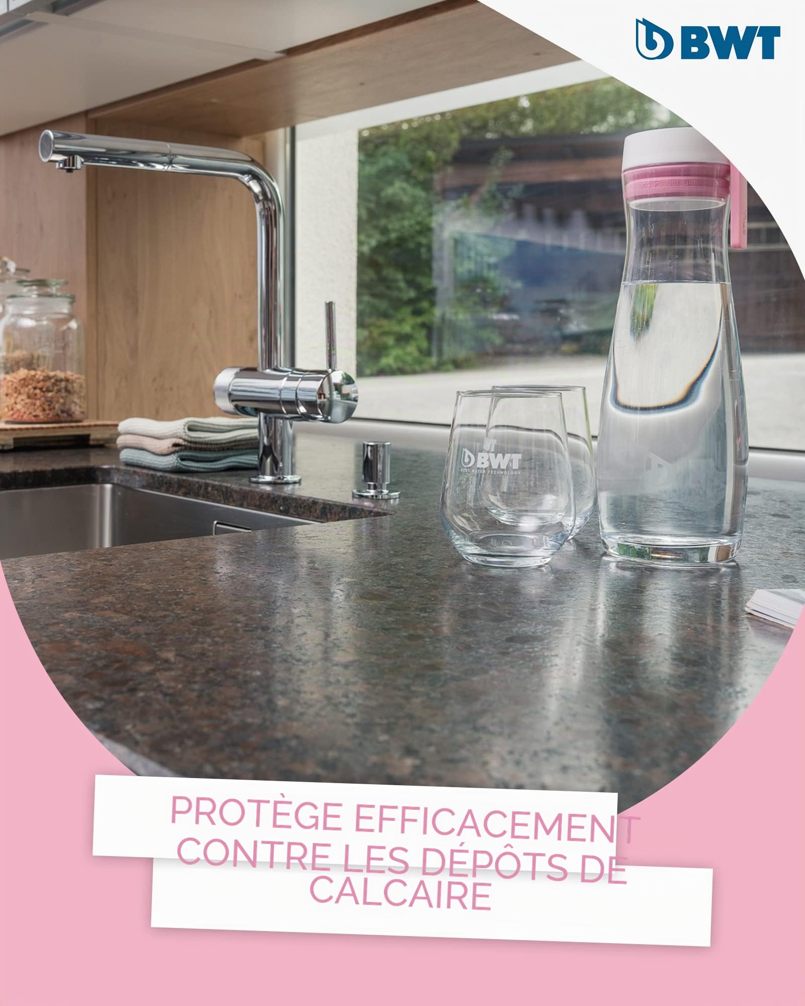 BWT AQA Drink Zinc + MP300 Cartouche filtrante pour eau potable Réduit les polluants dans l'eau du robinet Avec zinc et magnésium pour votre eau potable Filtre calcaire, chlore, plomb, cuivre | Réduit les polluants dans l'eau du robinet, avec zinc + magné