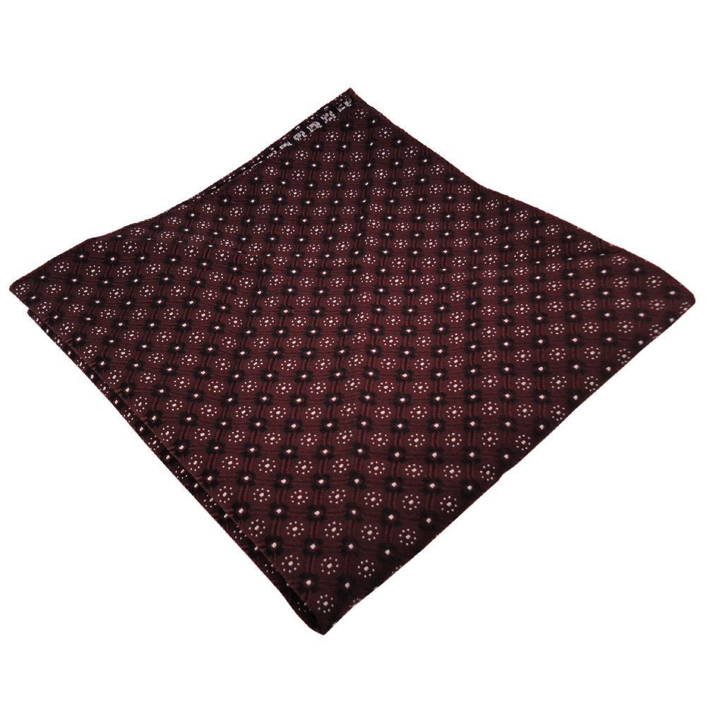 Ohne Markenname TigerTie - Pajarita De Seda En Rojo Burdeos Plata