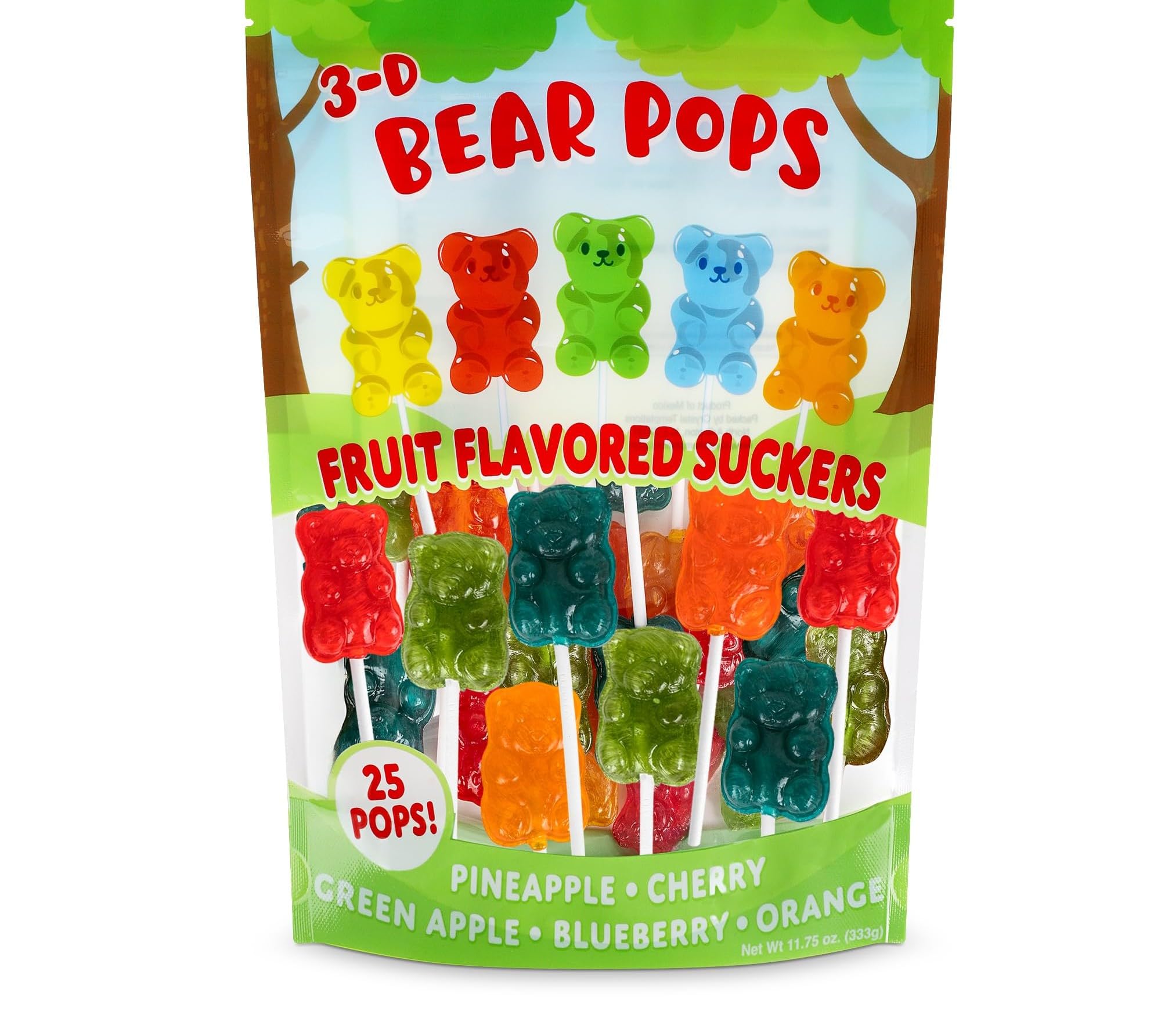 Amazon.com : Bear Shaped Lollipops, 25 Count, Assorted Fruit