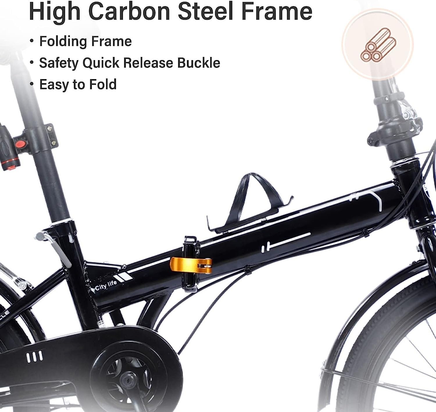 Amazon.co.jp: 大人用折りたたみ自転車、折りたたみ自転車、高強度 