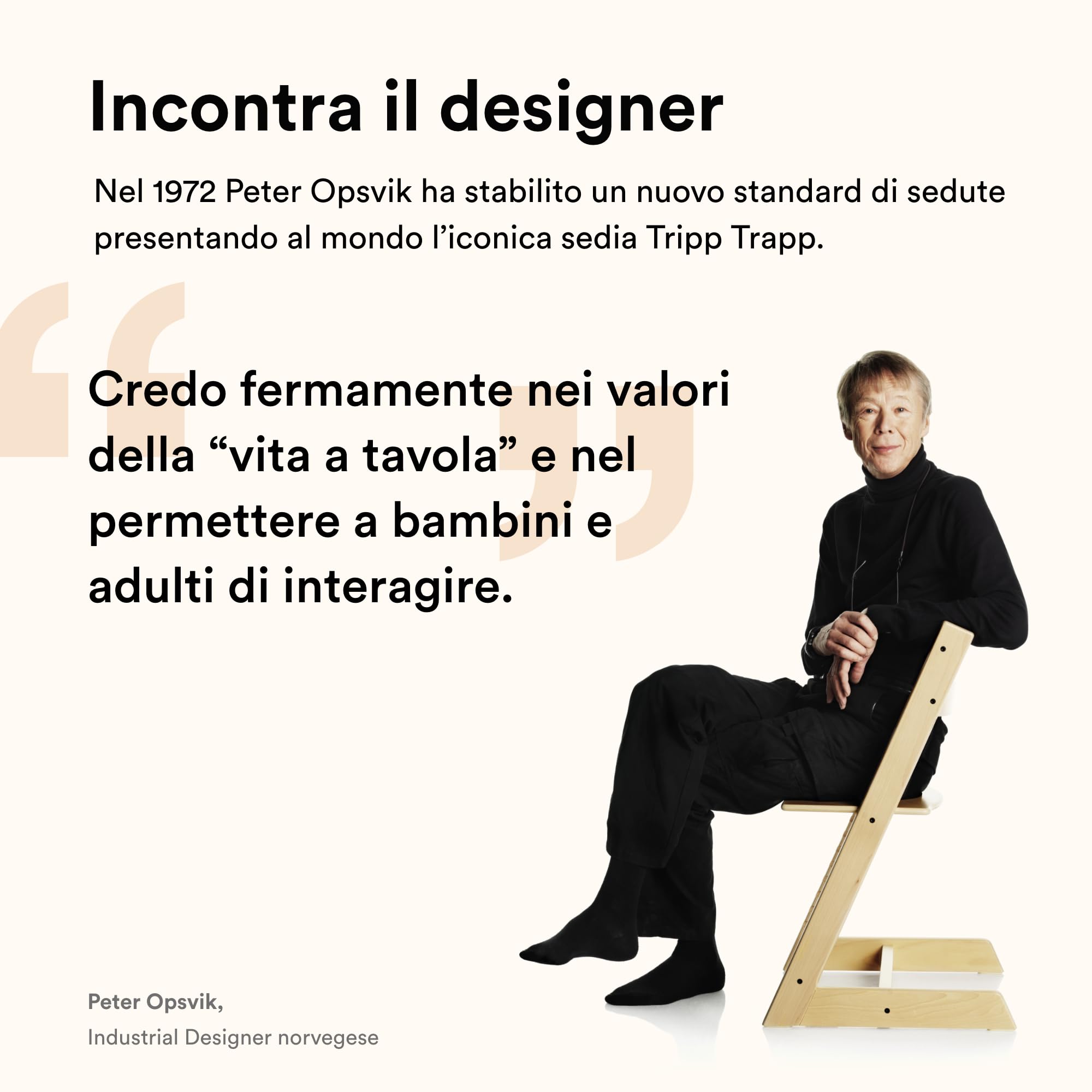 Tripp Trapp - Sedia Stokke, Oak Brown, regolabile, regolabile, per bambini, bambini e adulti, pratica ed ergonomica, in legno di quercia