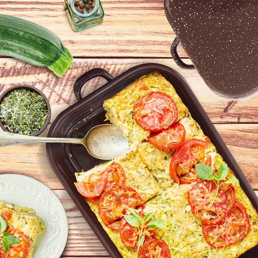 Casseruola con coperchio 20 cm in ghisa smaltata induzione b