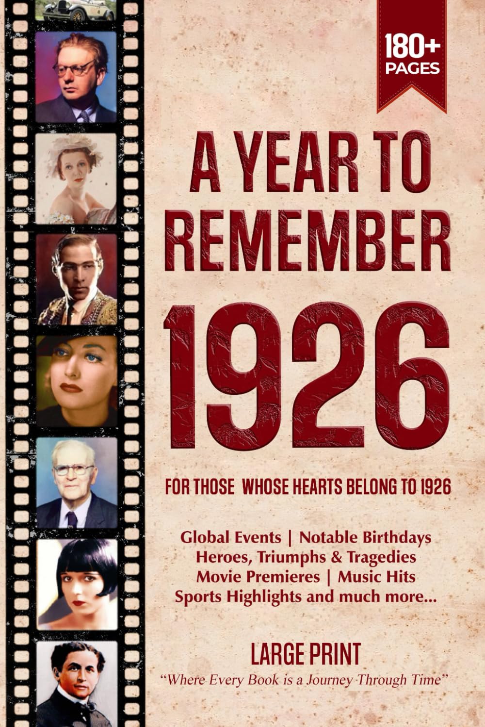 A Year To Remember 1926 History Book: A Nostalgic Tribute for the Radio Babies with Heartfelt Memories of 1926 – An Ideal Gift for Birthdays, Anniversaries, and Special Occasions      Paperback – Large Print, June 18, 2025