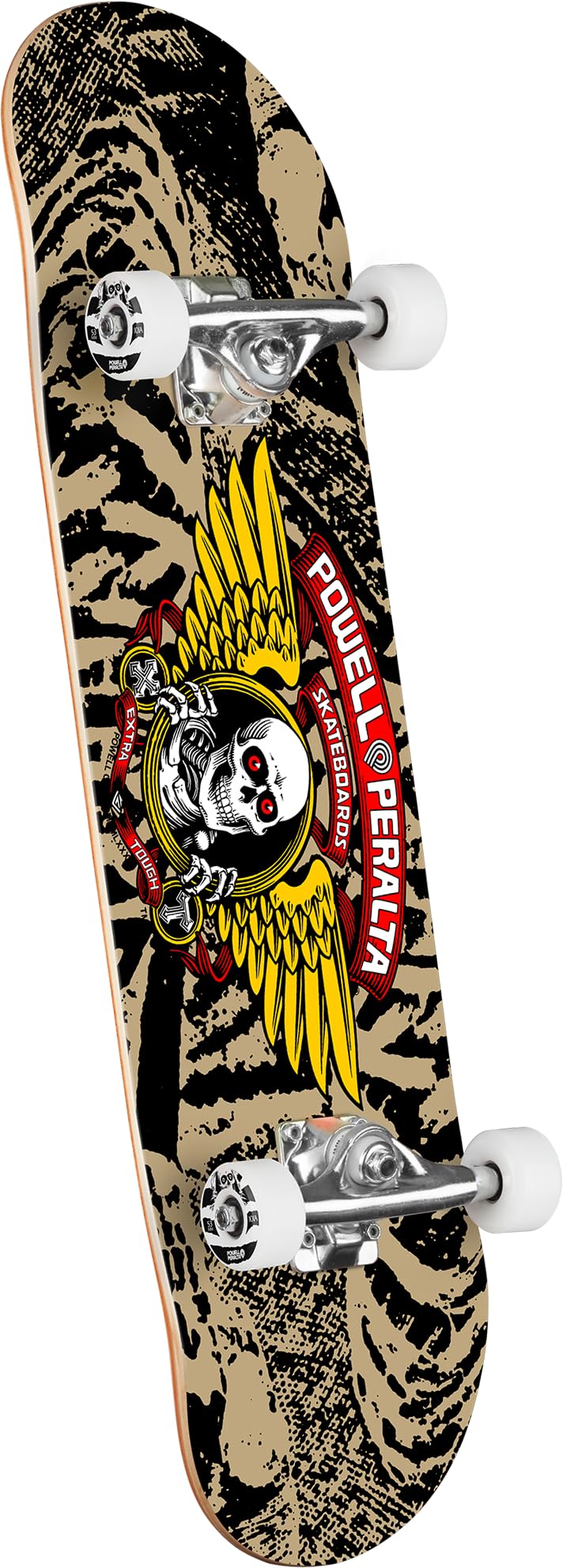 Powell Peralta Winged Ripper - Monopatín completo, caqui/negro, 8
