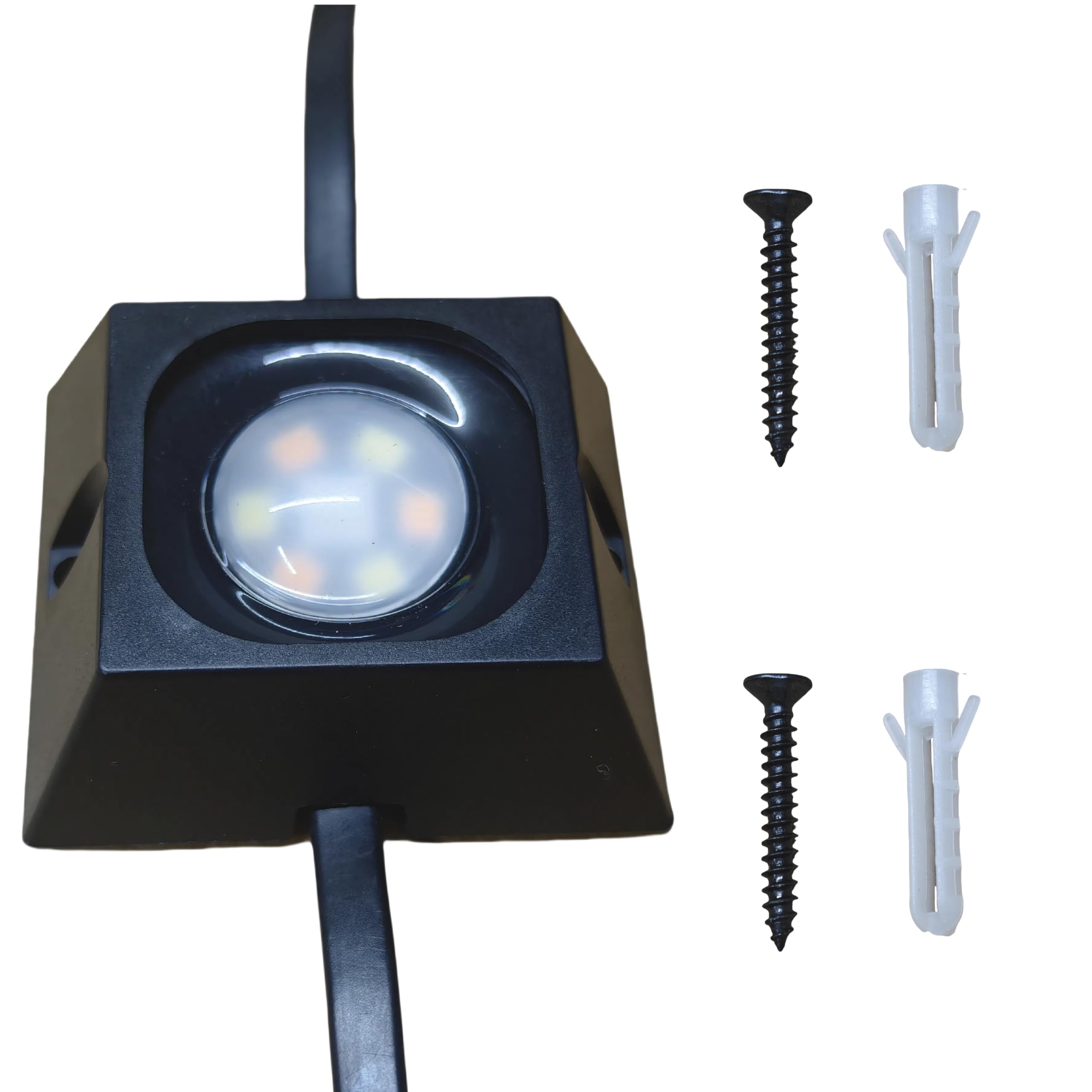 60/90/120 Packs Light Clips Mounts Bracket Compatible with Govee Outdoor Lights Pro （H706） 200FT, 128 Packs，250 Screws Included,Black