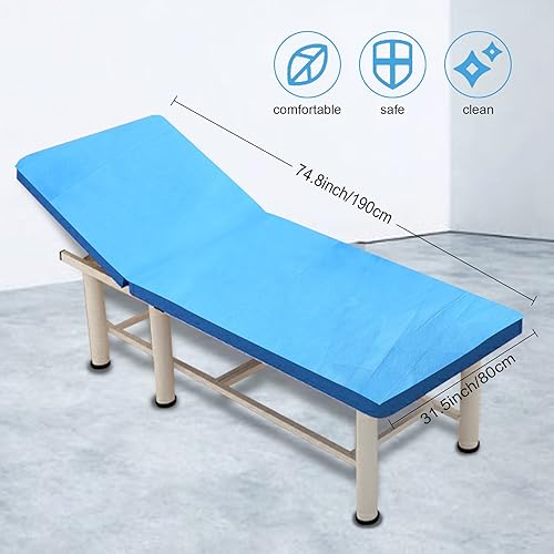 Miniatura 7 de Disposable Massage Table Sheets, 100 PCS 31.5" x 74.8" Non Woven Fabric Disposable Spa Bed Sheets Cover for Massage, Beauty Salon, Tattoo, Hotels