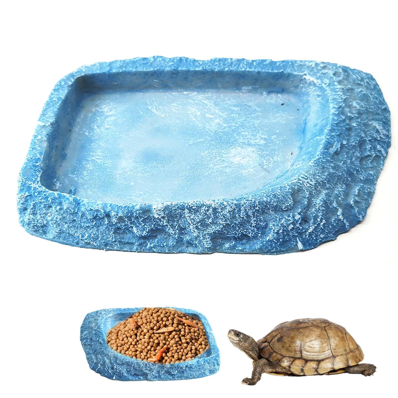 Amazon | PAVIKE 爬虫類水入れ【18*10*2cm】爬虫類餌入れ 両生類水飲み