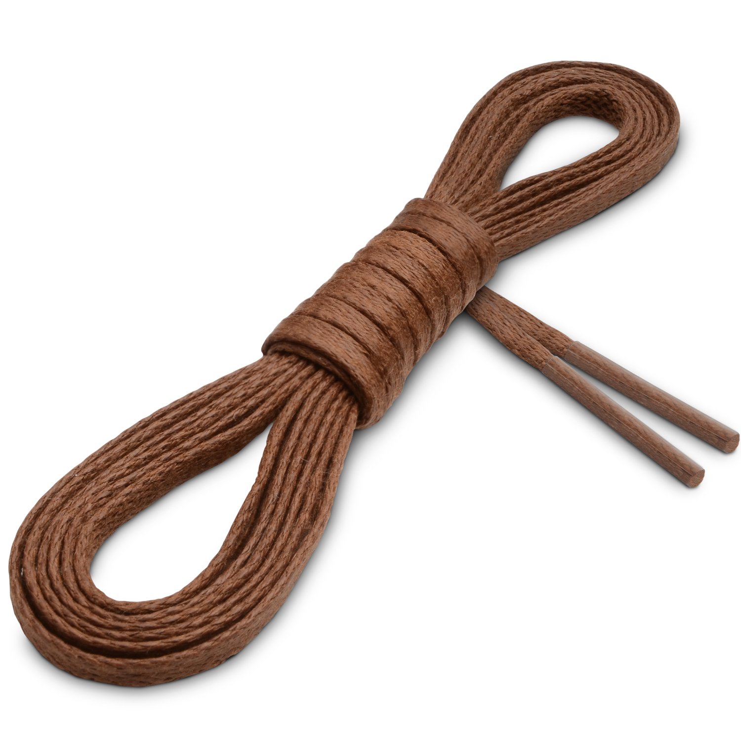 Waxed Thin Flat Dress Shoelaces [3 Pairs] 1/8" Wide