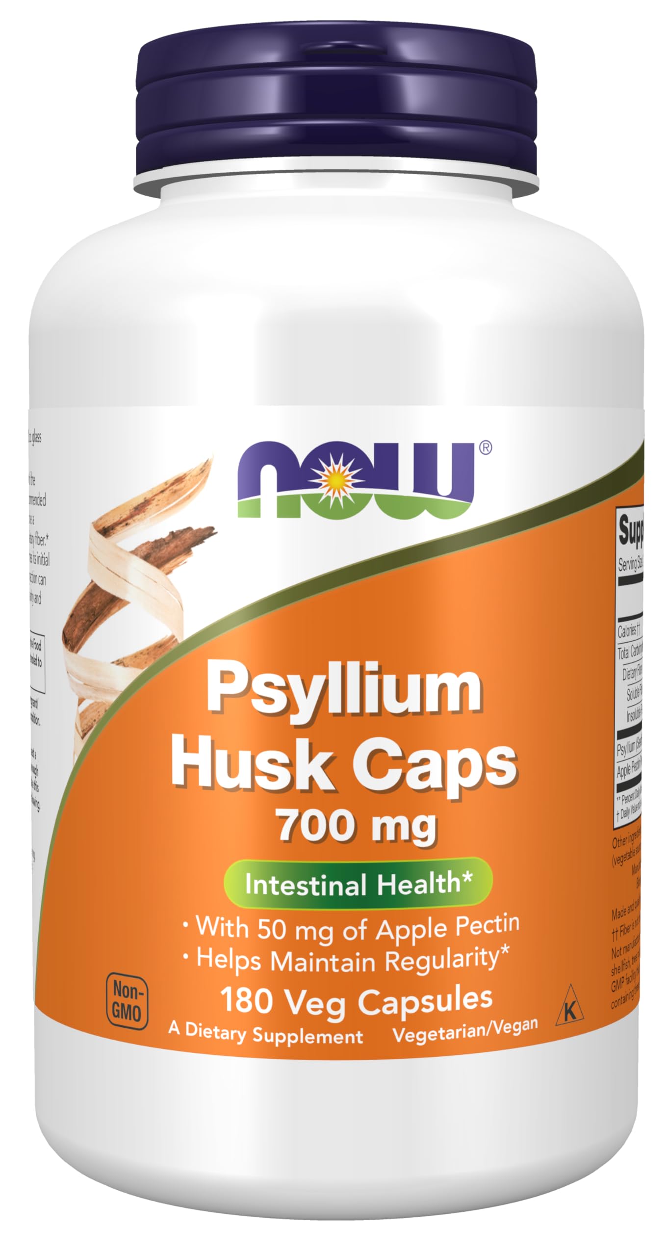 Now Foods Psyllium Husk 700mg with Pectin, Capsules, 180-Count (B000MGR2T4) Amazon Price History, Amazon Price Tracker