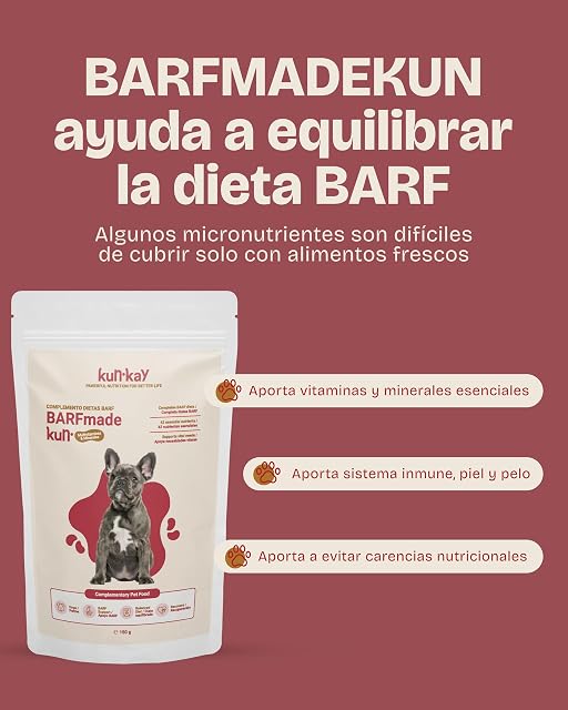 Foto 2 de 4 de BARFmadekun - Suplemento para Perros para Dieta Barf o Casera 150 g