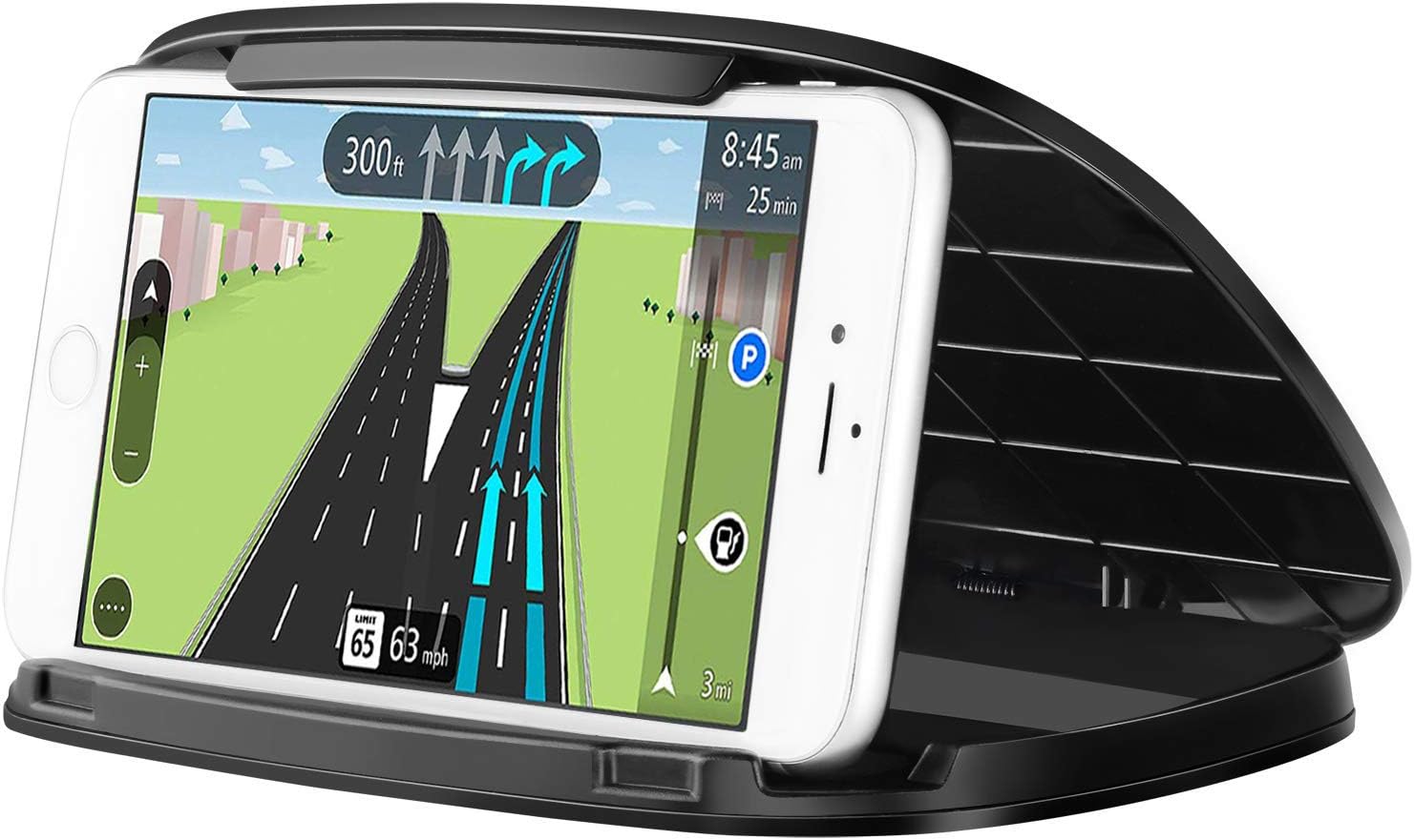 Car Phone Mount,Cell Phone Holder for Car,Silicone Dashboard Car Phone Holders Compatible for iPhone X XS Max,Samsung Galaxy Note 10 S10 Plus S9 S8,Google and Up to 6.8 Inch Mobile Phone, GPS