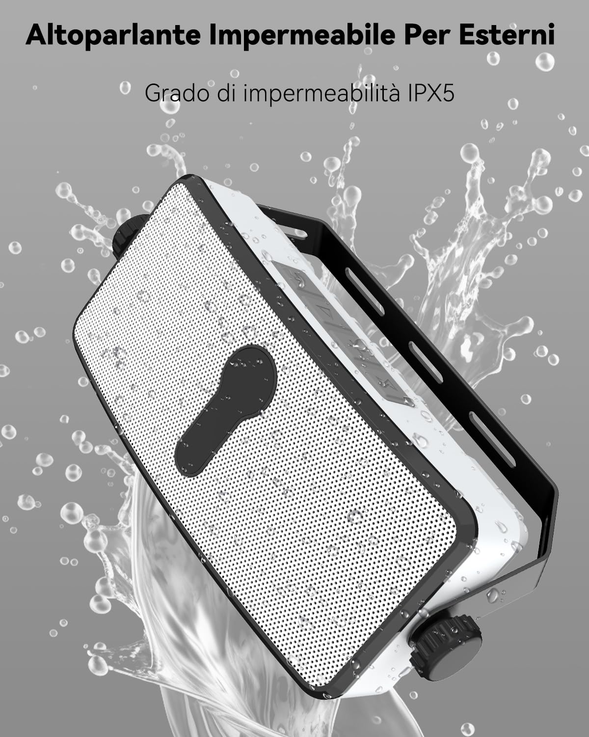 Altoparlante Bluetooth Esterno IPX5 Montaggio a Parete Compatibile con Telefono PC Echo Dot MZ-511