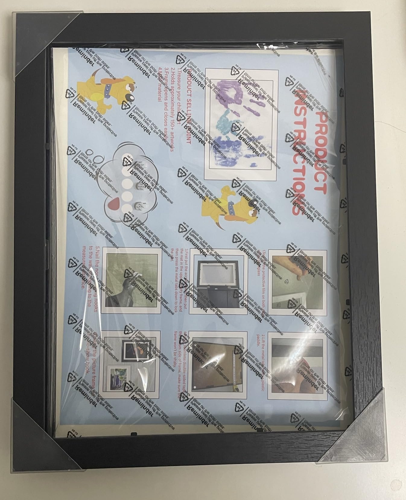 4-Pack Kids Art Interchangeable Photo Frames,8.5x11 inches, for Artists of All Ages,can Hold 150,Paintings,3D Crafts, Kids Art Display Wall Art Frame, Suitable for Craft Display, Art Projects, School