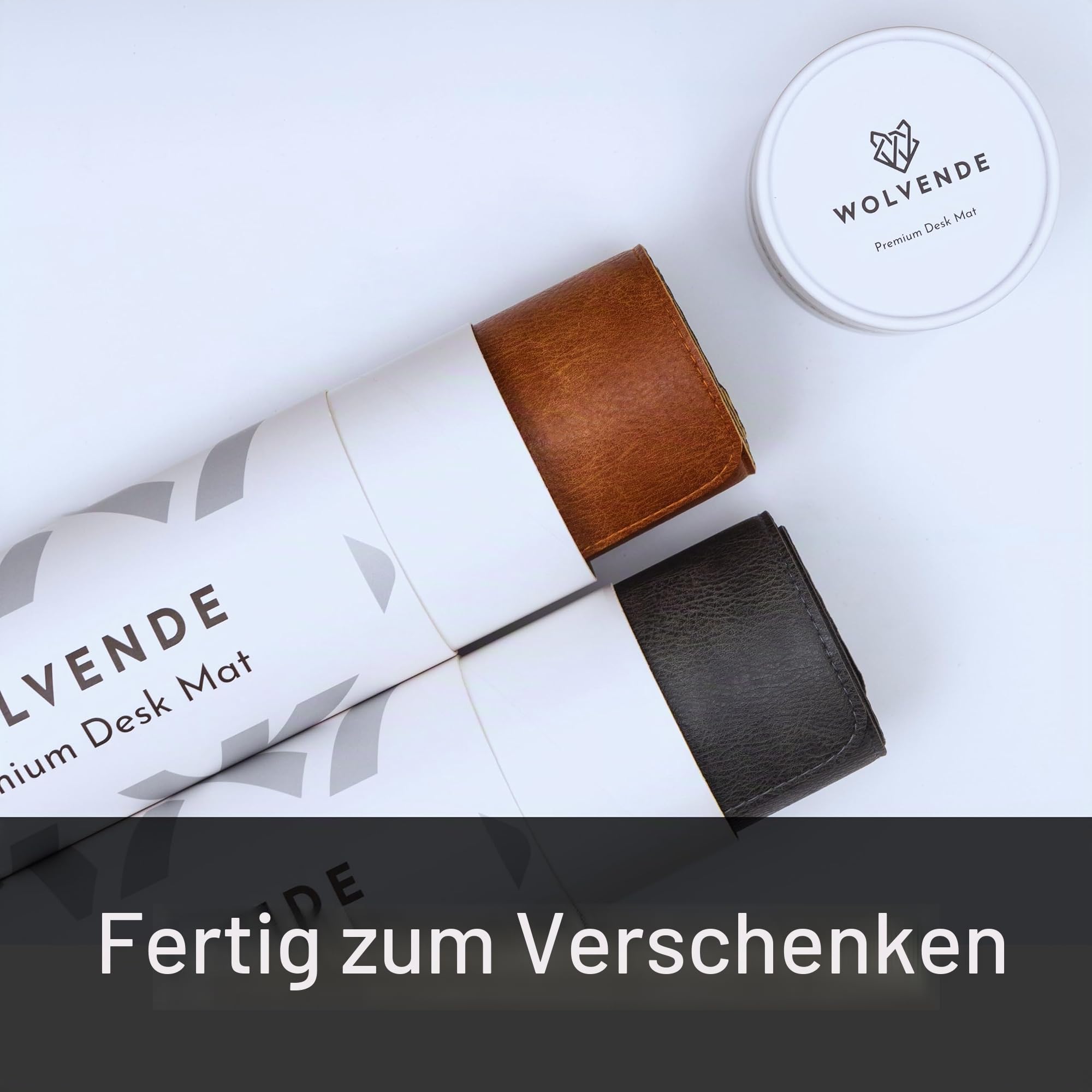 Premium-Schreibtischunterlage aus veganem Kunstleder, im Used-Look, multifunktionale Schreibtischunterlage für Heimbüro, Schwarz/Grau, 40 x 90 cm