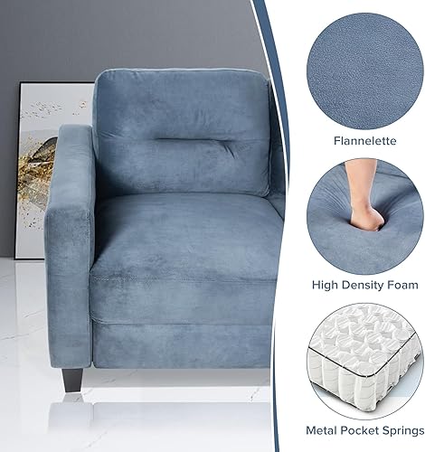 Vista 7 de Modular Sectional Sofa Convertible Couch L Shaped U Shaped Cloud Couch Sleeper Sofa Bed for Living Room Bedroom Office Small Space Apartment Gray