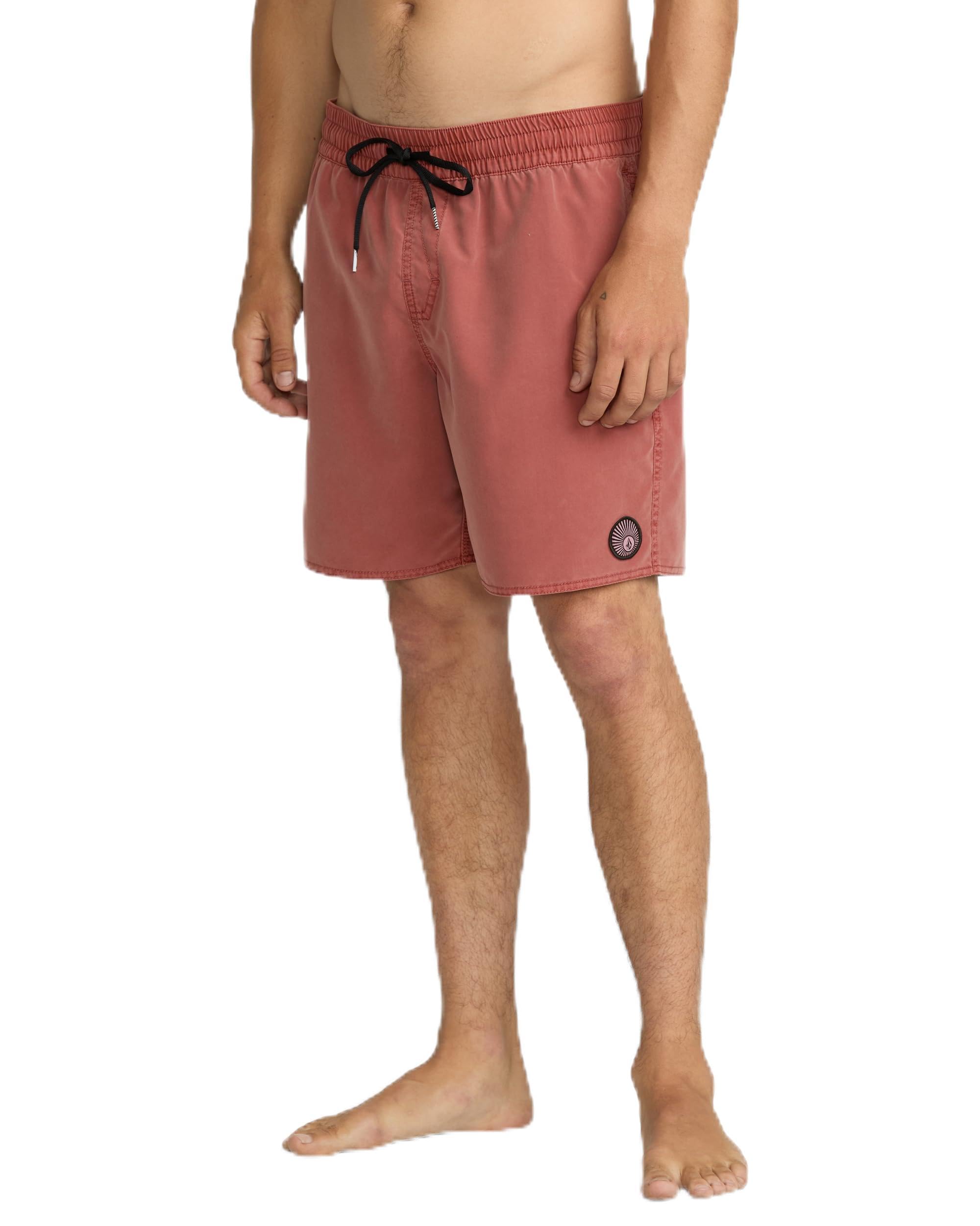 Men's Standard 17-inch Elastic Waist Surf Swim Trunks-image-25