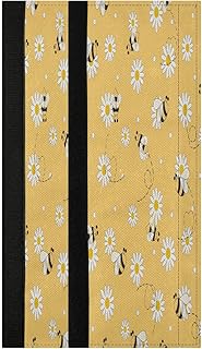 Summer Daisy Bee - Juego de 2 fundas para manijas de puerta de refrigerador, color amarillo, diseño floral de abeja, para nevera, microondas, estufa, horno, lavavajillas