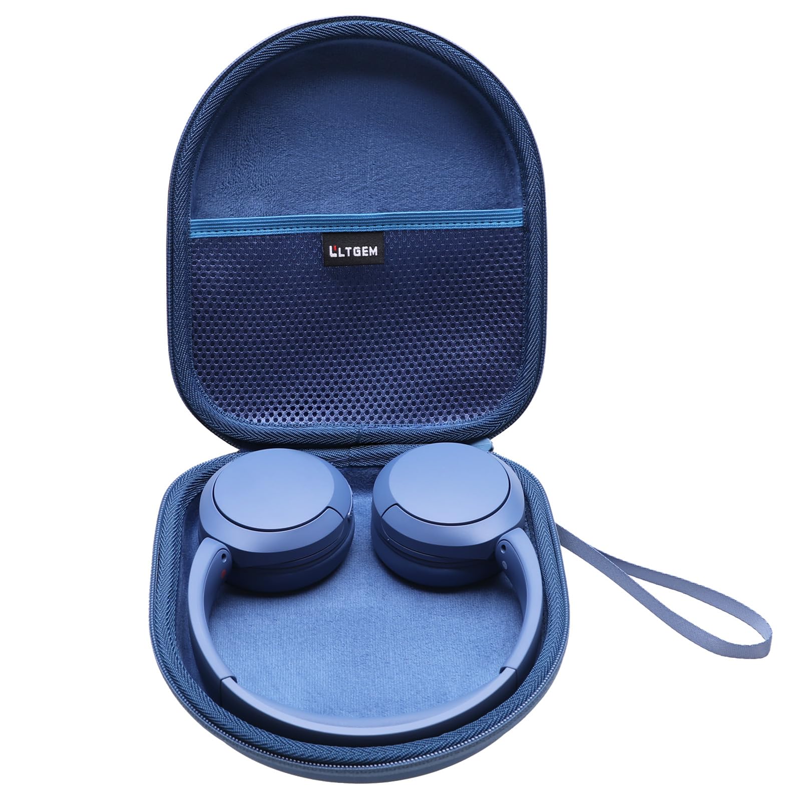L LTGEM Carrying Case for Sony WH-CH520, WH-CH510 Headphone,Sony Headphone Case - Hard Storage Bag (Case Only)- Blue