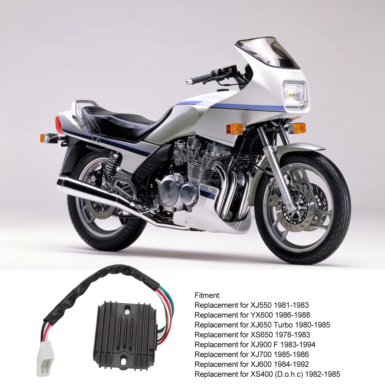 7-żyłowy regulator napięcia motocyklowego ze stopu, prostownik zamiennik do XJ550 YX600 XS650