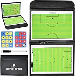 Kit Prancheta Quadro Tática Magnética Para Campo De Futebol (Futebol, única)