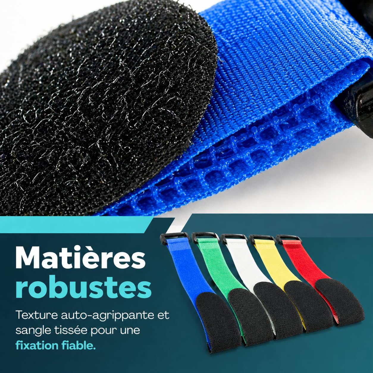 Scratch pour Canne à pêche [Lot de 6], idéal pour maintenir vos brins de cannes ensemble. Grâce à nos scratchs vous pouvez transporter et stocker vos cannes a peche en toute sécurité.