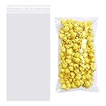 Morepack Self Sealing Cellophane Bags Self Adhesive,6x12 Inches Clear Resealable Cellophane Bags 200 Pieces