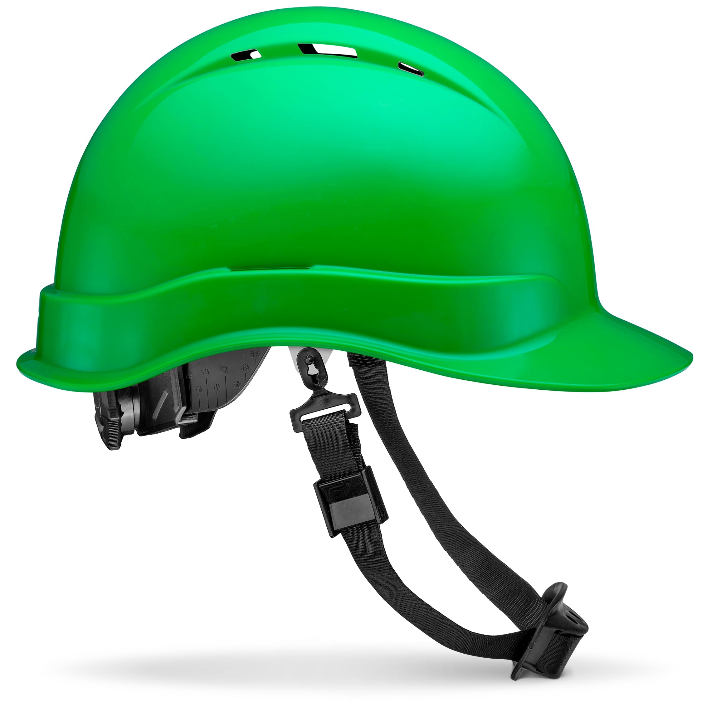 acerpal cap style non-vented gloss finish classic black carbon fiber design osha hard hat with 6-point suspension